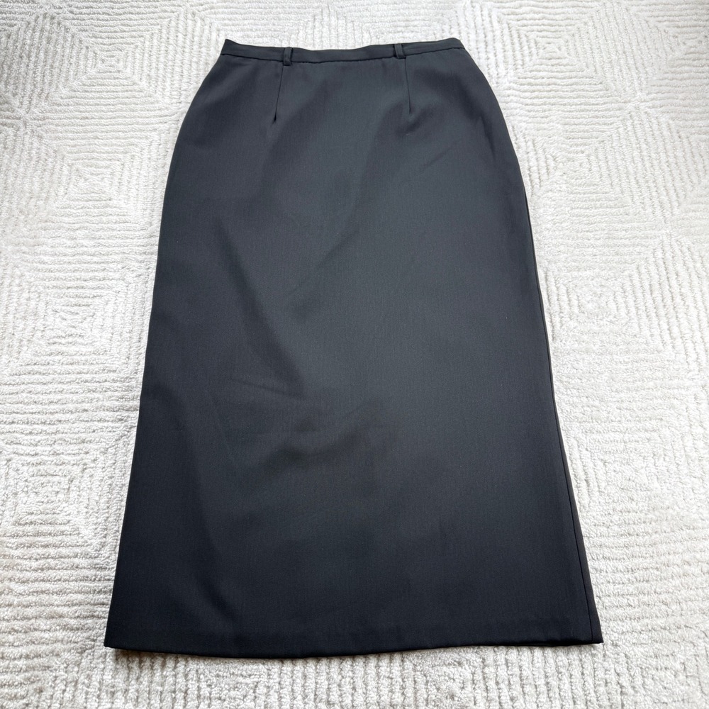 Sag Harbor Maxi Skirt Women 8P Black Professional Career Office Minimalist Work